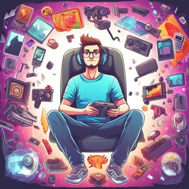 A man with gadget