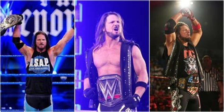 AJ Styles WWE Championships