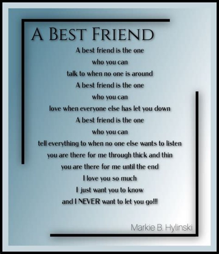 Best friend poems