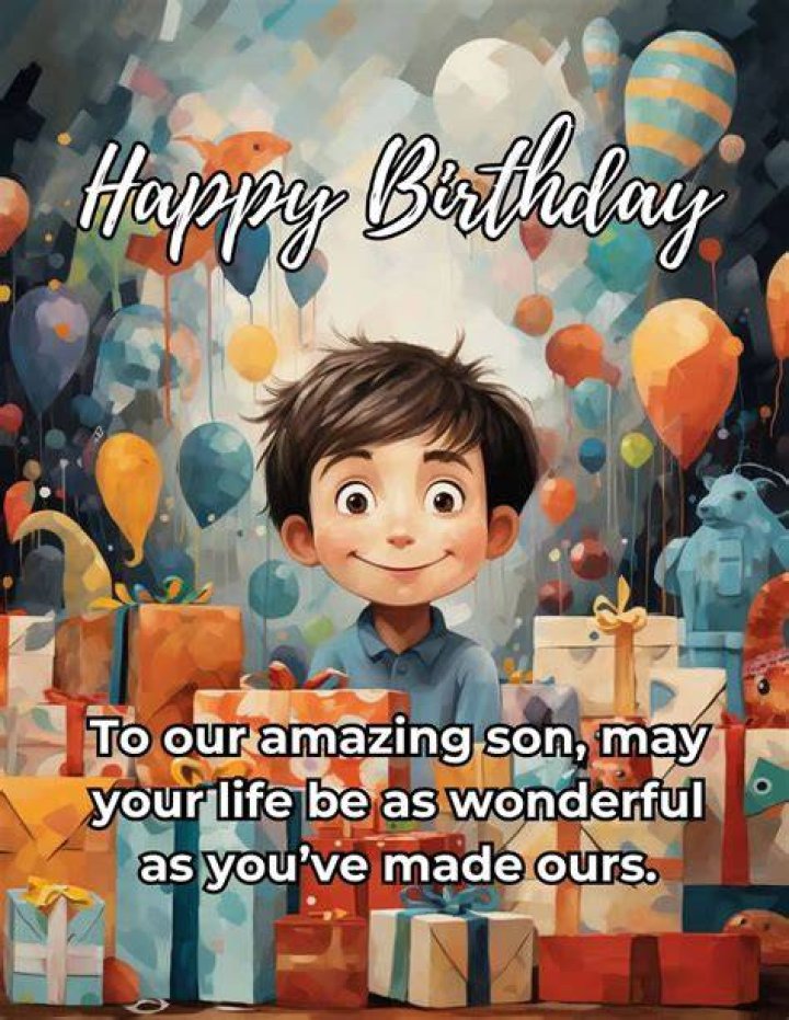 Birthday wishes for a son from a father