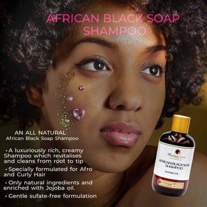 Black soap shampoo