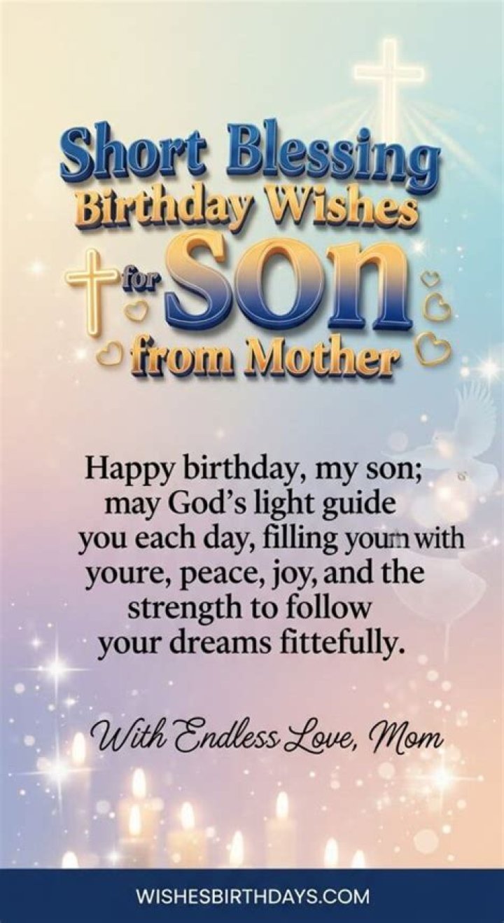 Blessing birthday wishes for son