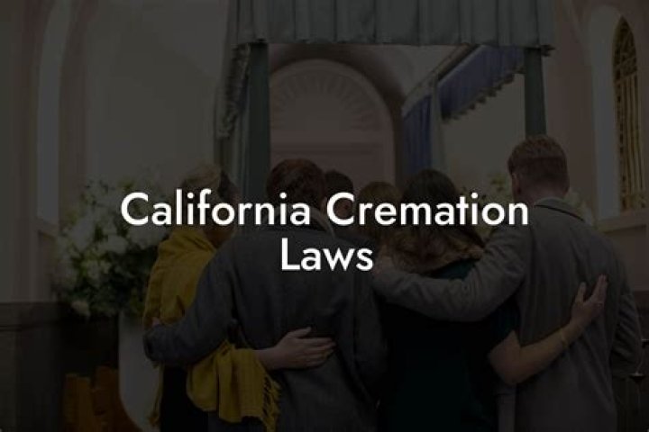 cremation laws in California
