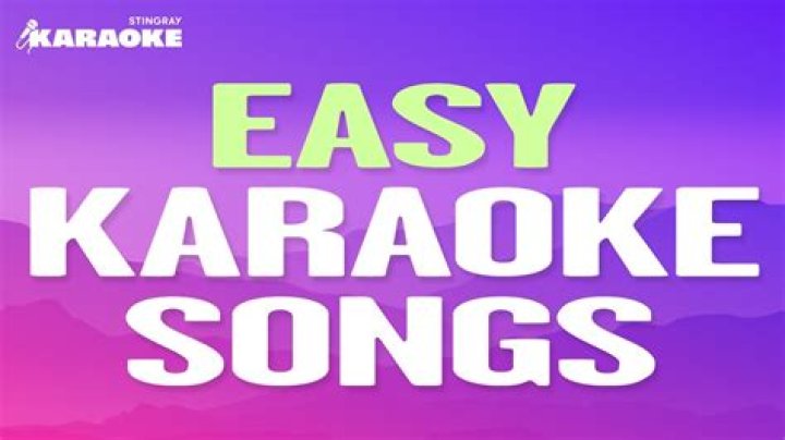 Easy karaoke songs Easy karaoke songs