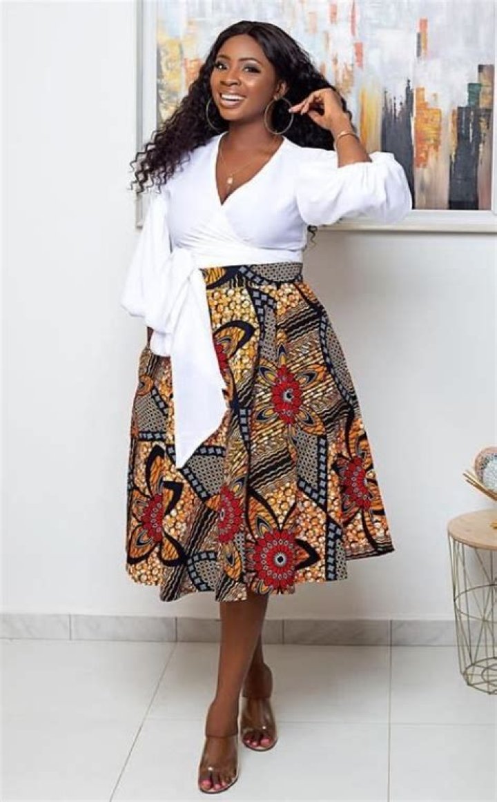 High waisted Ankara skirts: Fresh designs 2017