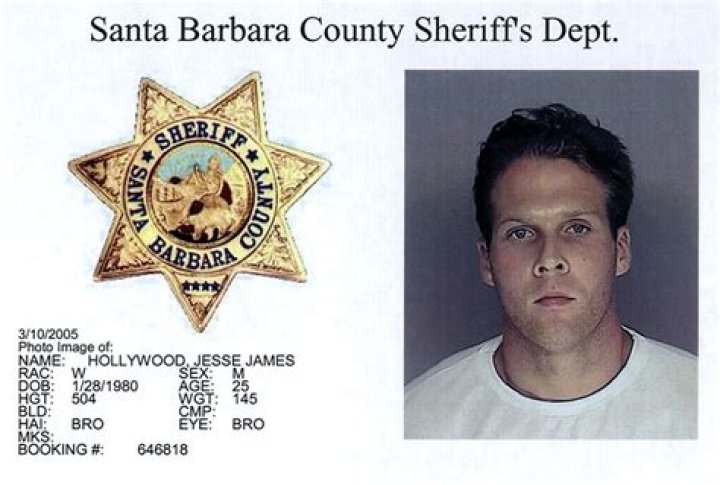 jesse james hollywood mugshot