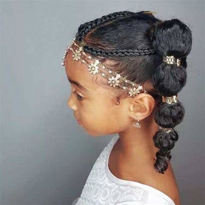 Little bride hairdo