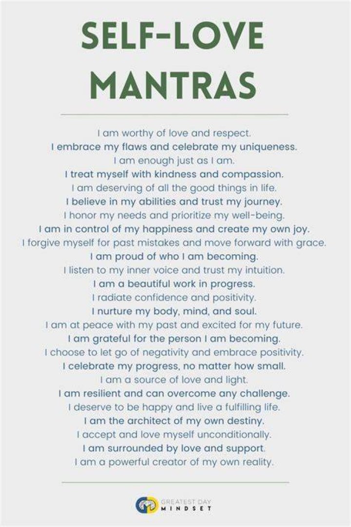 Mantras for self-love