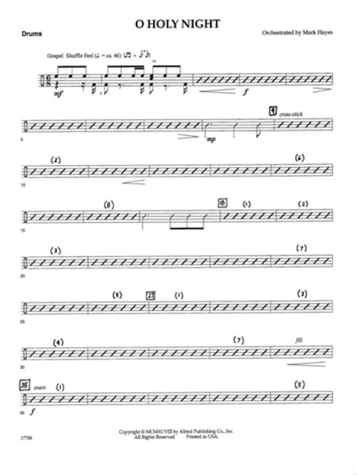O Holy Night: Drums - x factor jeff gutt o holy night
