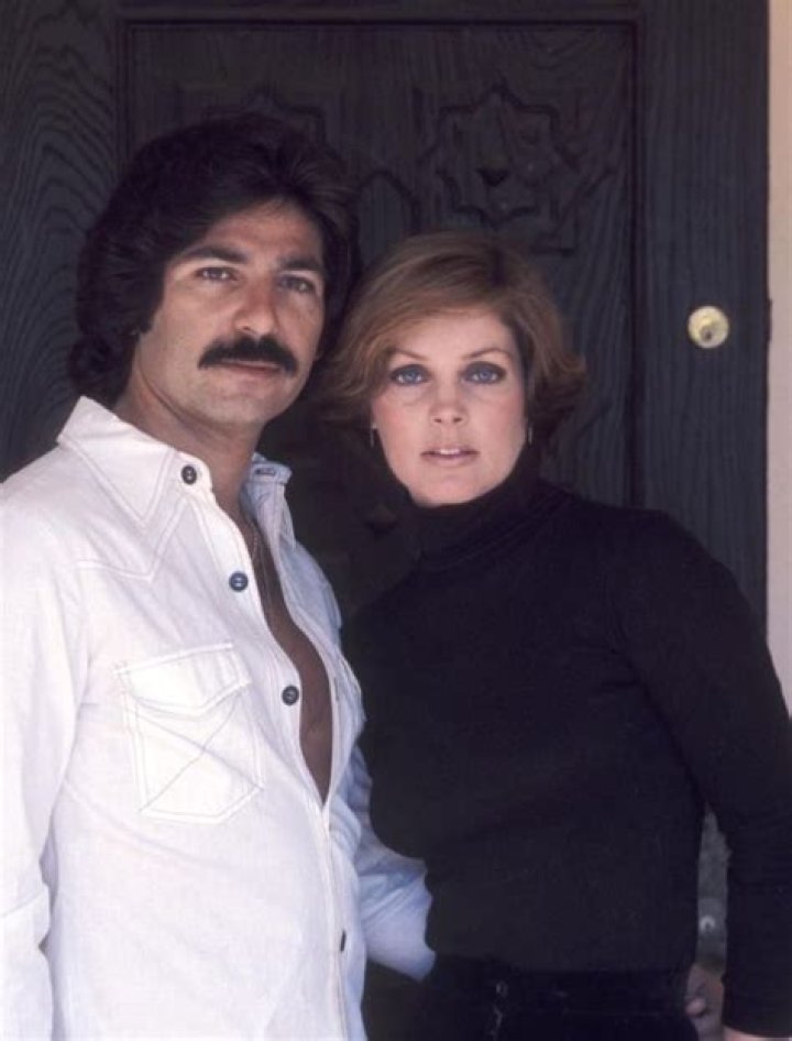 Priscilla Presley and boyfriend Robert Kardashian on March 27, 1976 