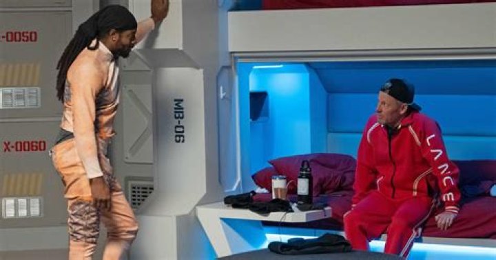 Richard Sherman and Lance Armstrong talk near the bunks on 'Stars on Mars.'