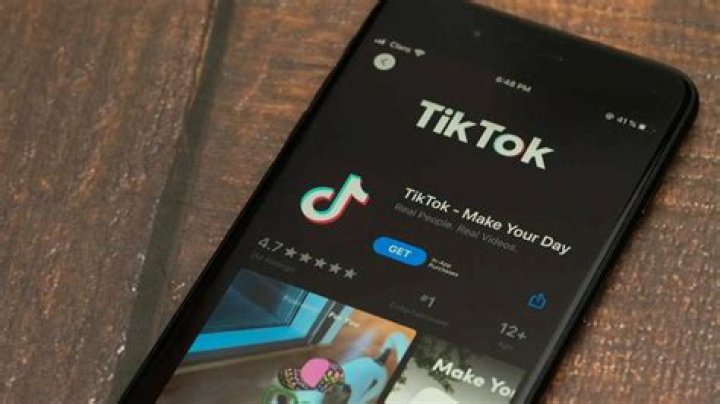 The TikTok app in the Apple App Store. 